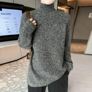 Pure Wool Knitwear round Neck Long Sleeve Women's Base Layer Shirt Soft Warm Lazy Style Autumn Winter New Arrival