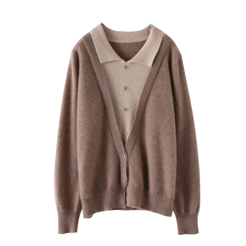 Stylish Knitted Wool Sweater Women's Fashionable Collared One-Piece Autumn Winter New Arrival Knitwear Versatile Base Layer Top - Image 5